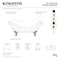 Aqua Eden Clawfoot Bathtubs, 71.63 L, 29.75 W, White/Brushed Nickel, Cast Iron VCTNDS7231NL8 - alternate 3
